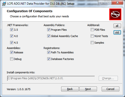 Новый инсталлятор для "LCPI .Net Provider for OleDb"